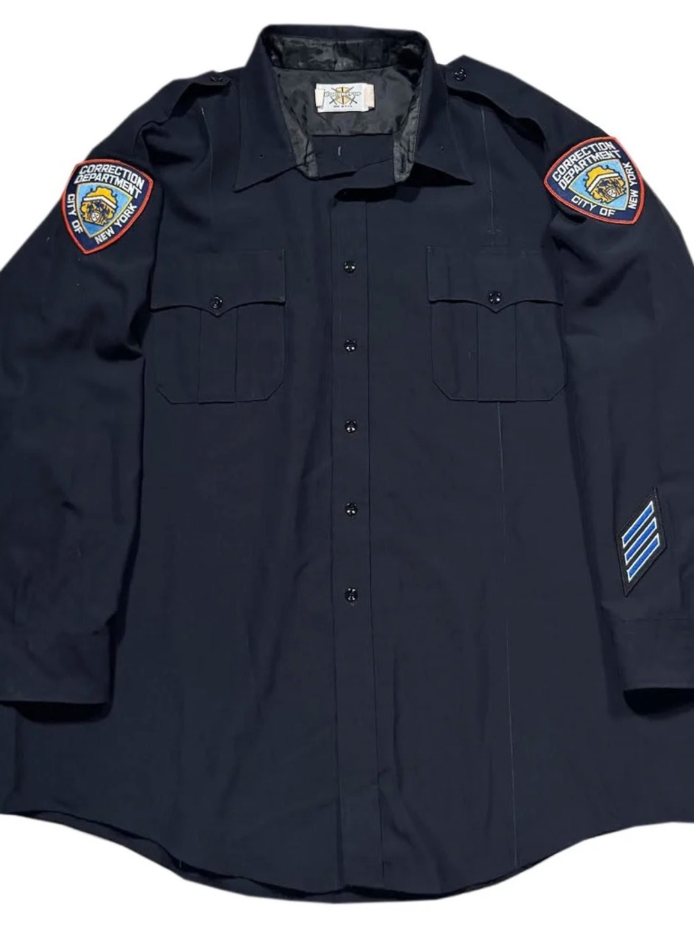 Vintage Conqueror City Of New York Correction Dept Uniform Shirt (Size 18 1/2)